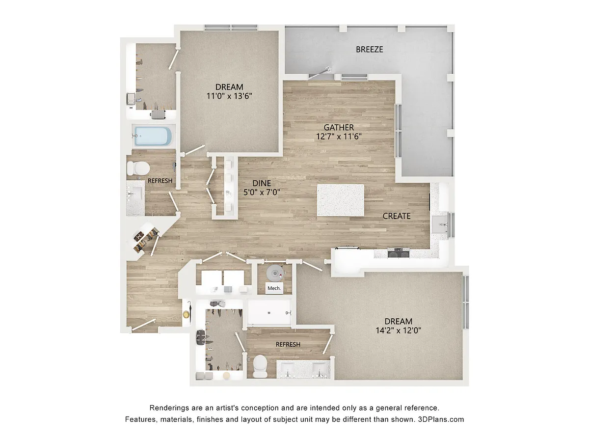 Floor plan D1V