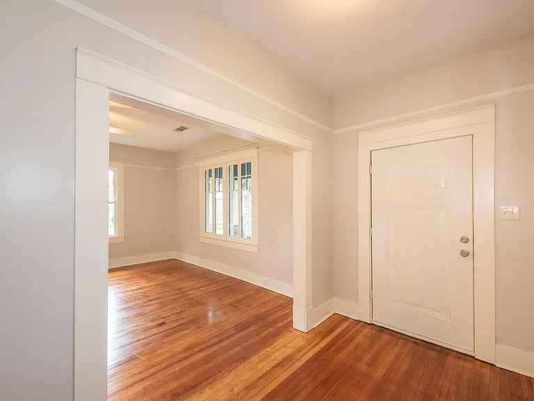 Front door and hallway.