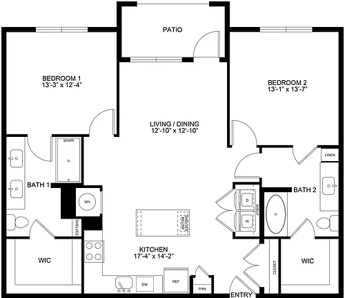 Floor plan B3