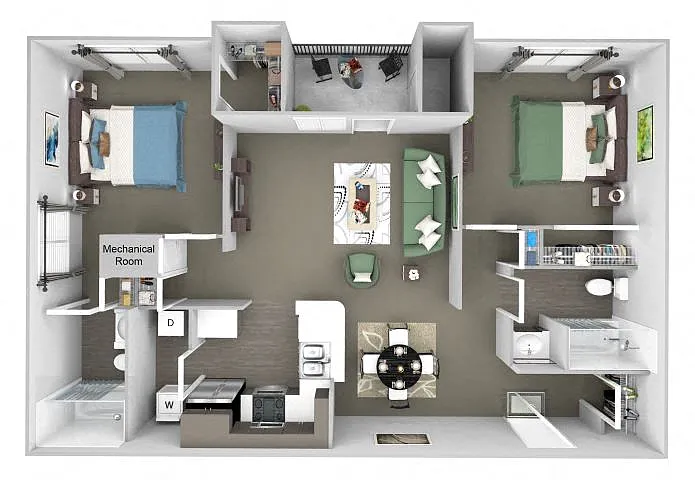 Floor plan B1 (The Hollow)