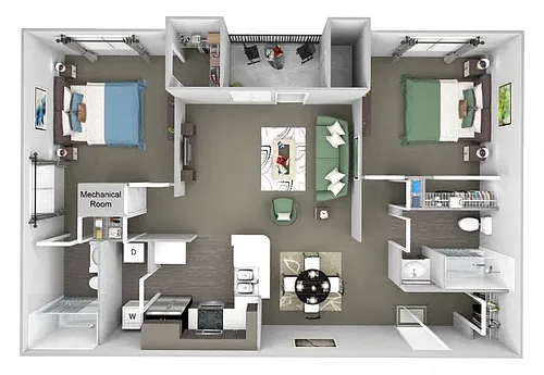 Floor plan B1 (The Hollow)