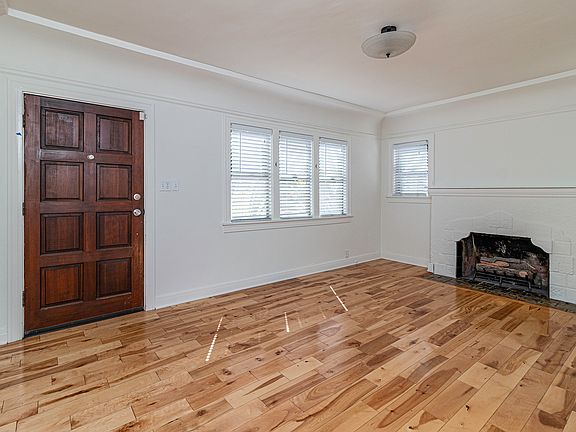 Living room with fireplace