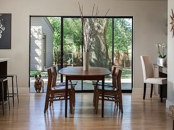 dining looking into backyard