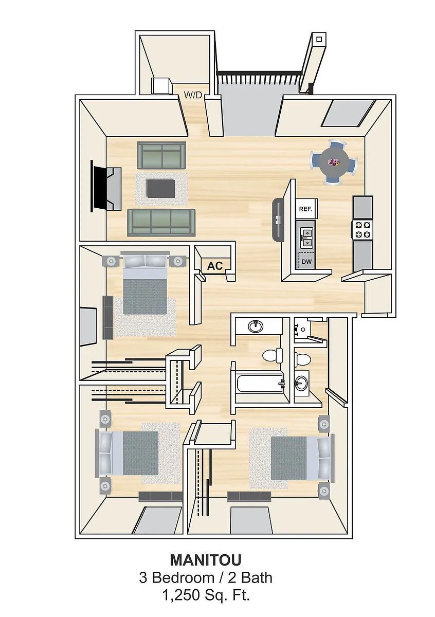 Floor plan Manitou D- Rehab