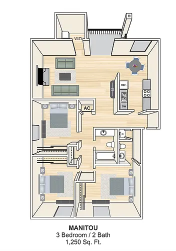Floor plan Manitou D- Rehab