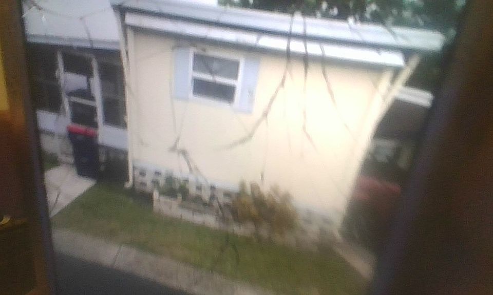 Front of mobile home