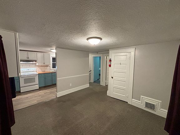 Living room with storage closet