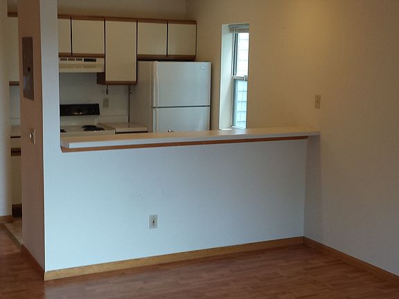 Breakfast bar overlooking large living area