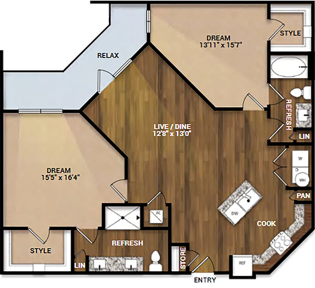Floor plan B3