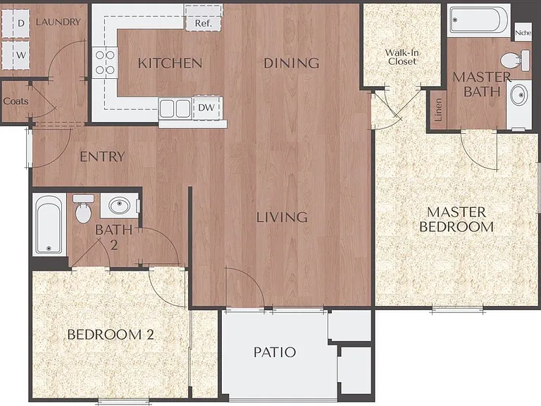 2B | 2X2 | 1066 sq ft 2B | 2X2 | 1066 sq ft