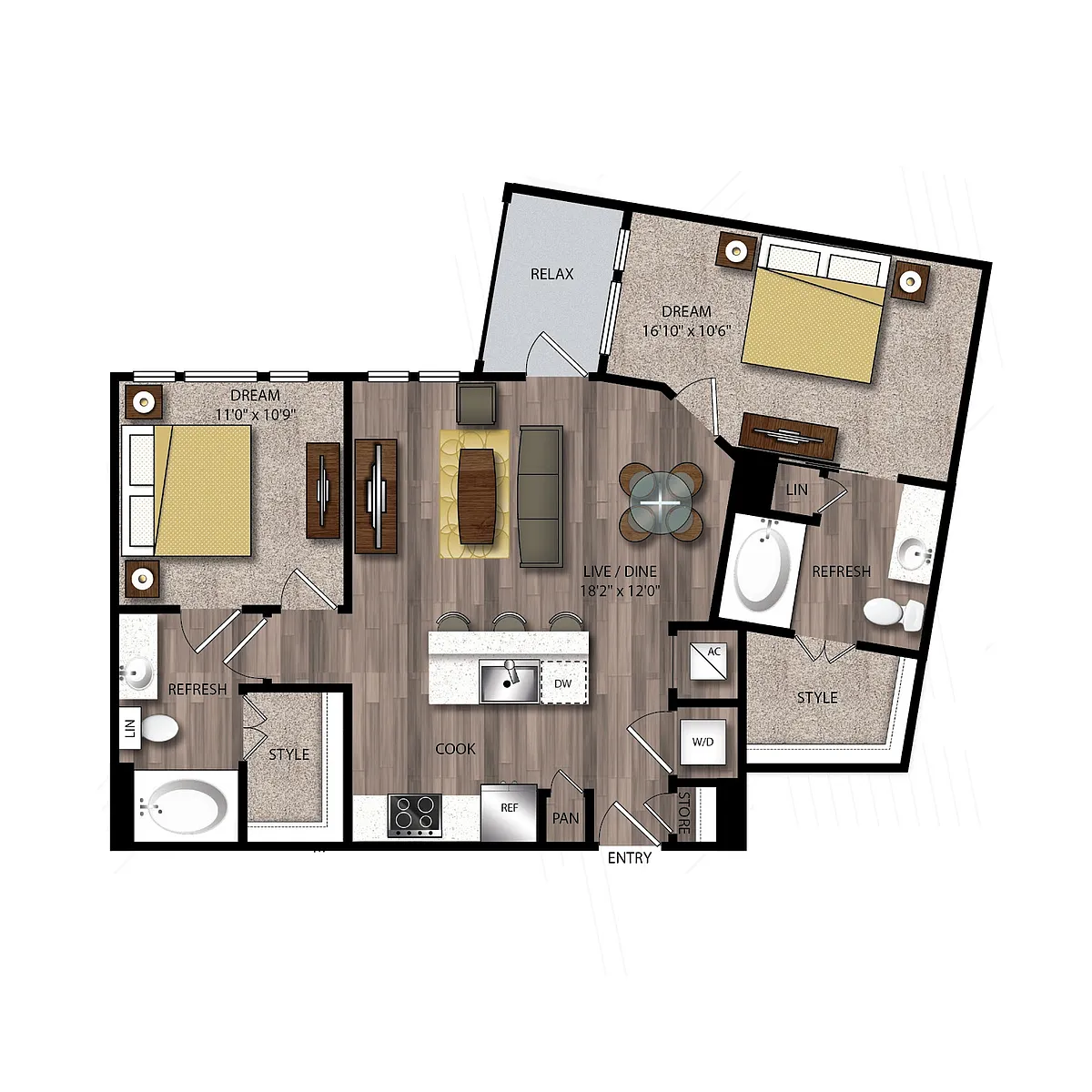 Floor plan B3
