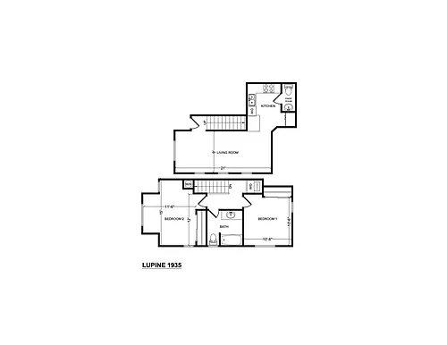 Floor plan 2X15