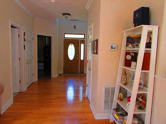 View of front door from main