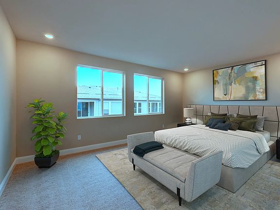 Primary Bedroom Virtually Staged