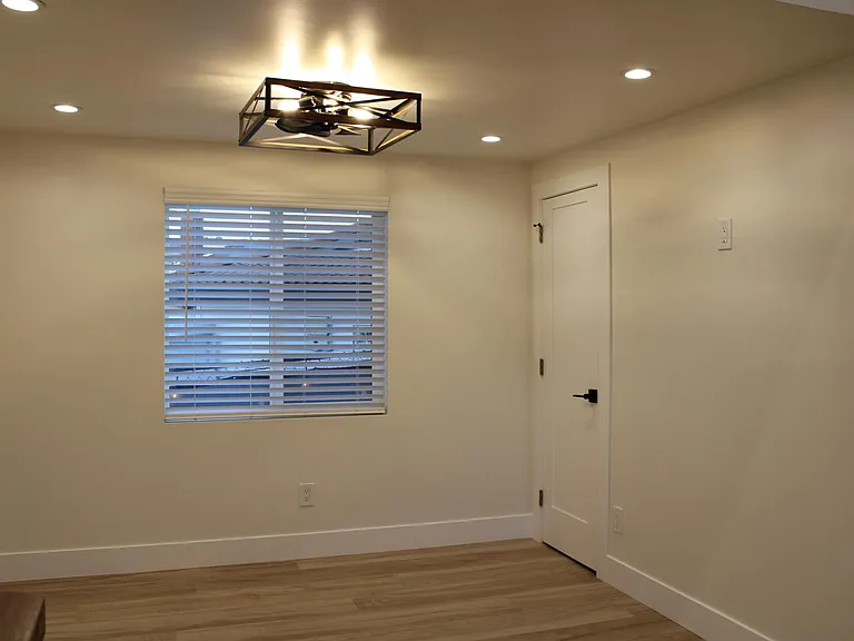Living Room with walk-in pantry/storage