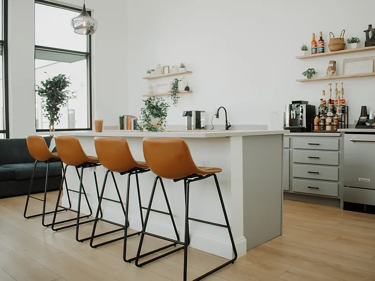 Coffee Bar & Reservable Kitchenette