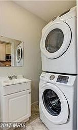 half bath and washer dryer