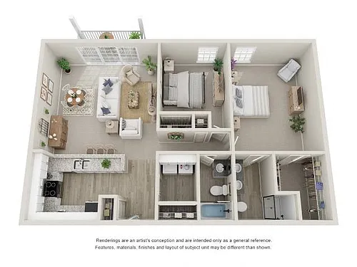 Floor plan 2X2 Estuary Grande