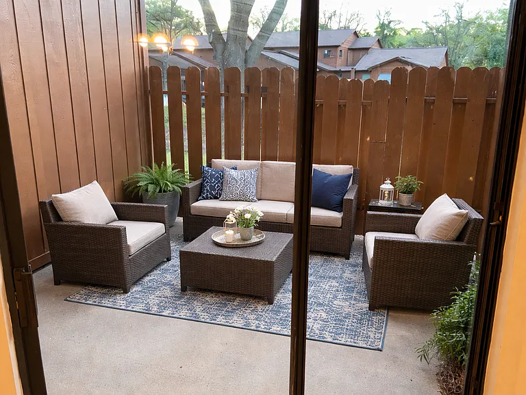 back patio - digitally staged