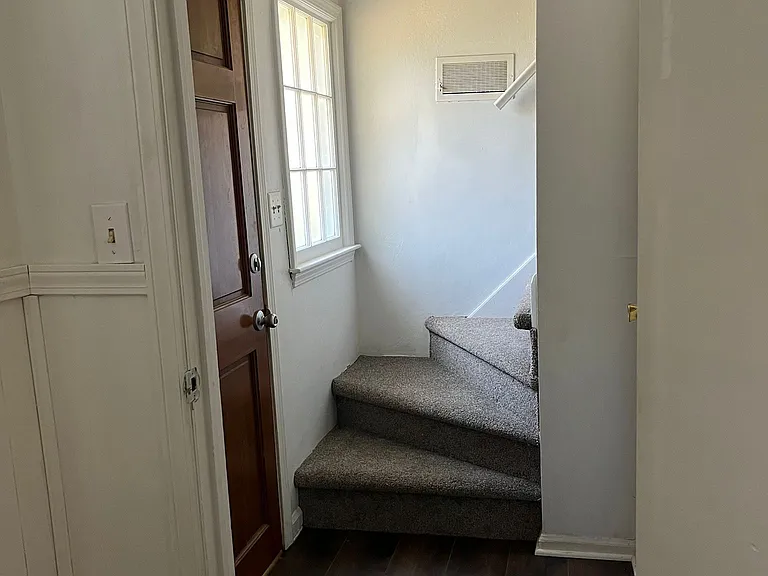 Stairway to upstairs from downstairs