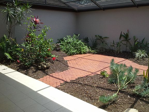 part of landscaped garden