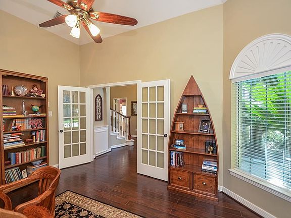 French Doors lead you into study with fantastic hardwoods.