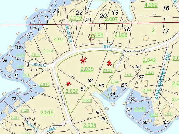 County GIS Lots starred