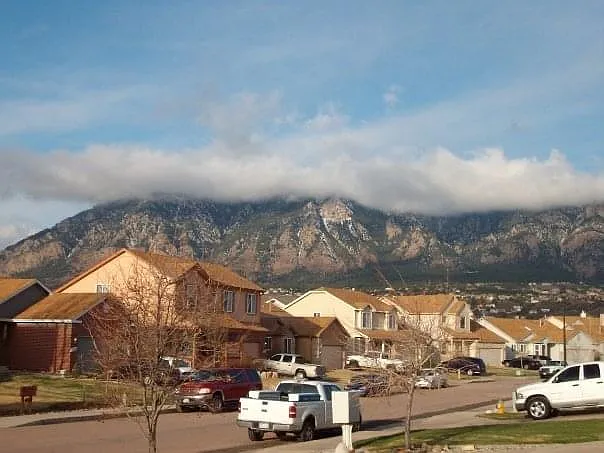 Cheyenne mountain from the front porch