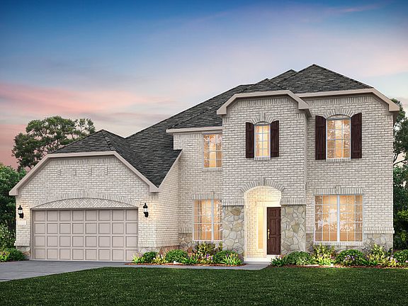 The Lawson, a two-story home with 2-car garage, shown as Home Exterior C