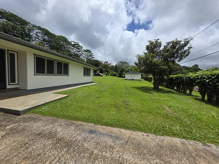 Large front yard