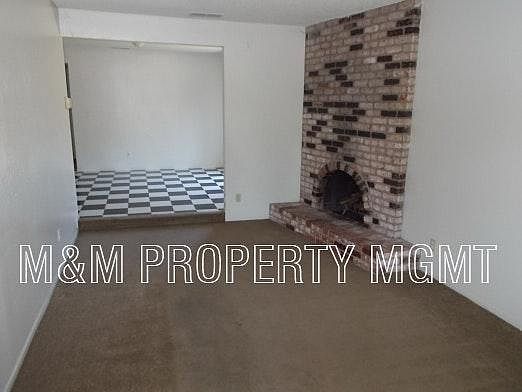 Living room with fireplace