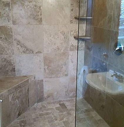 Master shower