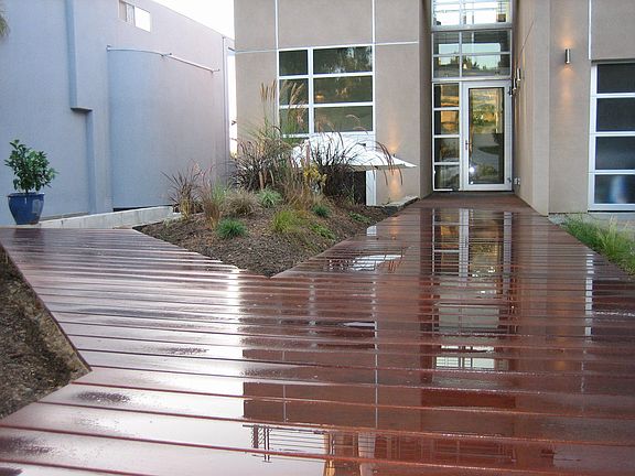 55 foot IPE entrance boardwalk