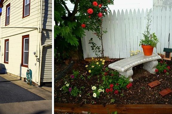 Two parking spots / Garden