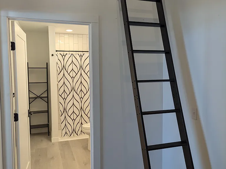 Library style loft ladder