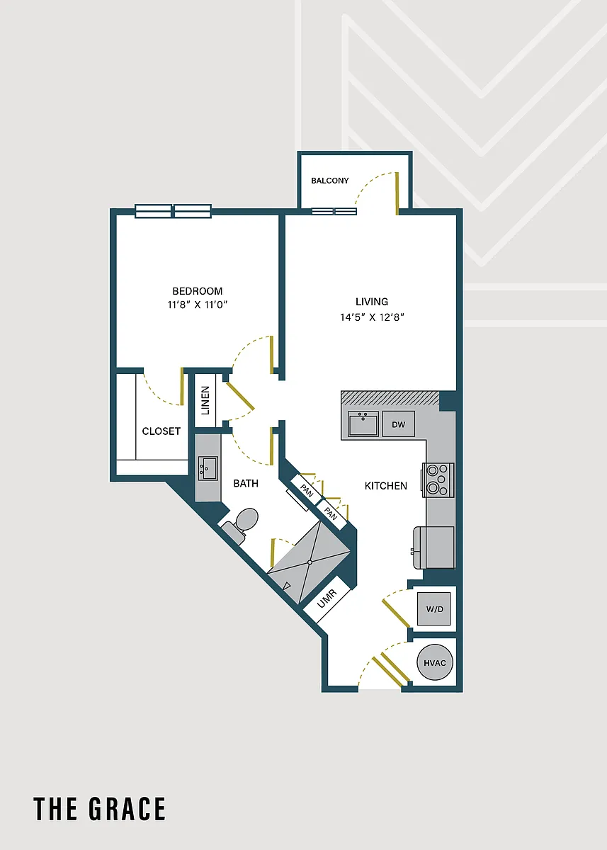 Floor plan The Grace | Studio