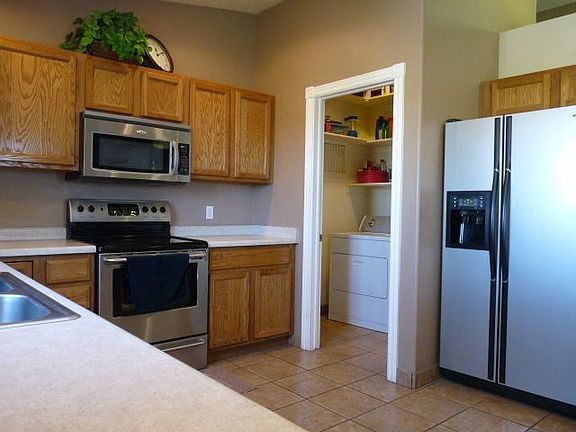 Kitchen and upstairs laundry room