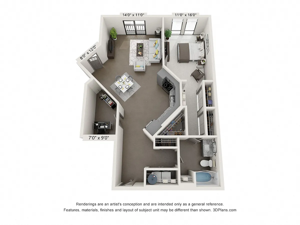 Floor plan The McKinley - A12