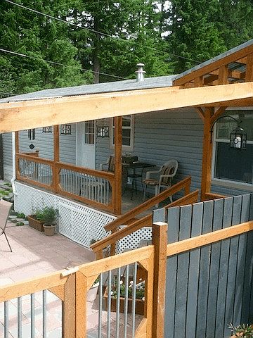 Front gate entry & deck