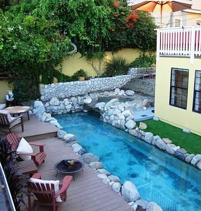 Pool, Jacuzzi, Waterfall