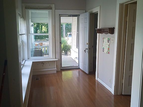 Bedroom doors to the right.