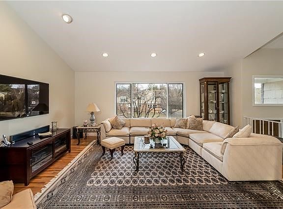 Spacious living room with picture window