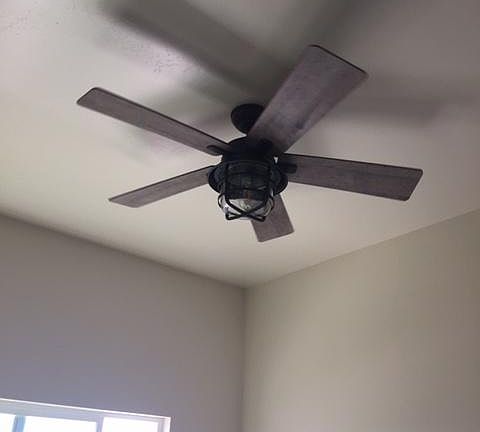 Ceiling fans in each room