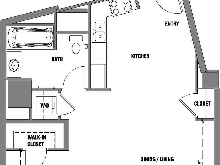 A4 floor plan The Avenue Hollywood