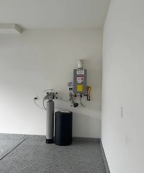 Whole house soft water system and tankless water heater