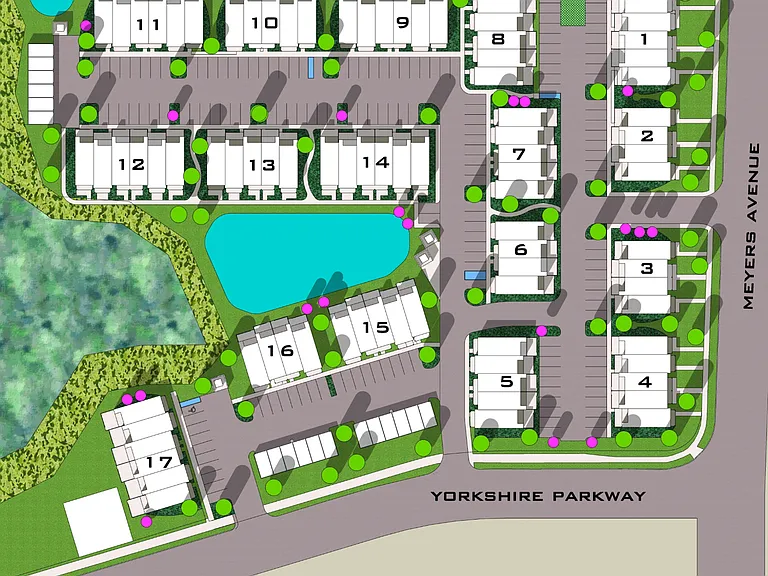 Community map. This unit is the end unit in the 7-block nearest to the 8-block unit.