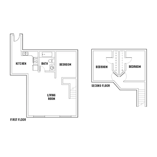 Floor plan 200 Staton Ave 3 Bed 1 Bath - B - Unfurnished