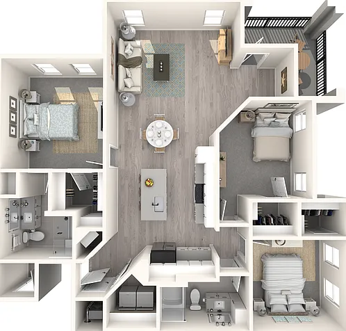 C1 floor plan The Crossing at Palm Aire