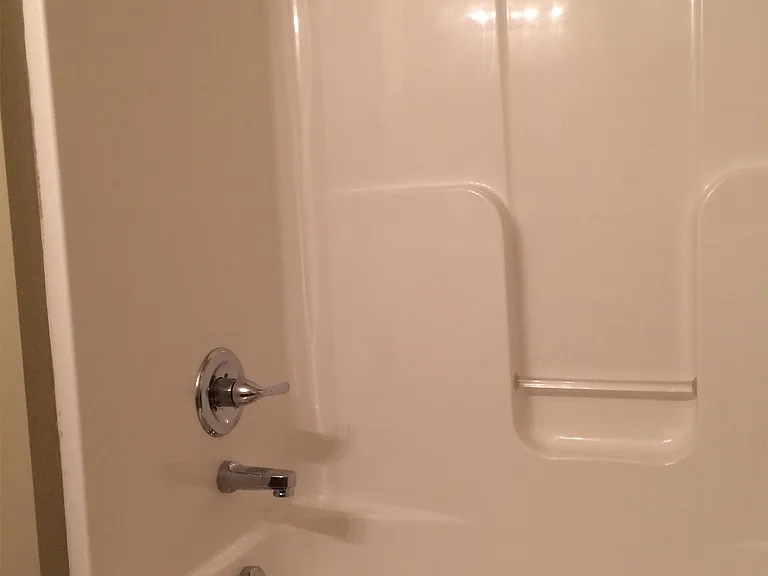 Large bathtub in the main hallway bathroom