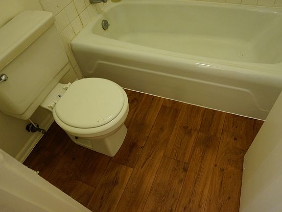 Back section of bathroom